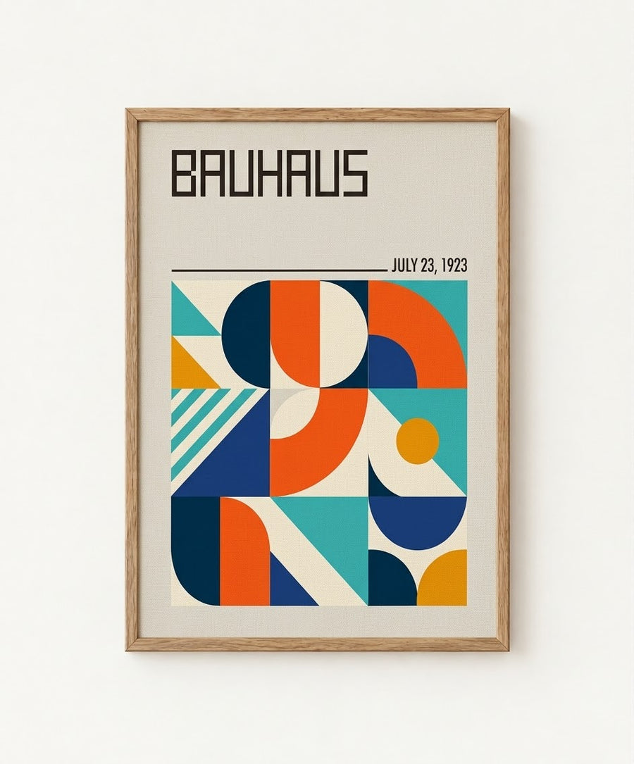 Bauhaus 1923 | Geometric Mosaic Grid